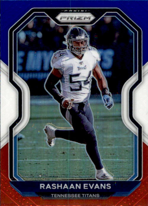 Rashaan Evans, Red White Blue Prizm, 2020 Panini Prizm Football NFL