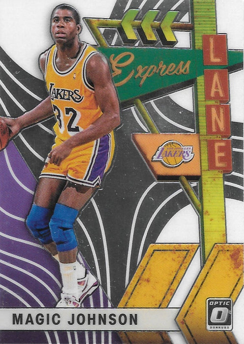 Magic Johnson, Express Lane, 2019-20 Panini Donruss Optic Basketball NBA