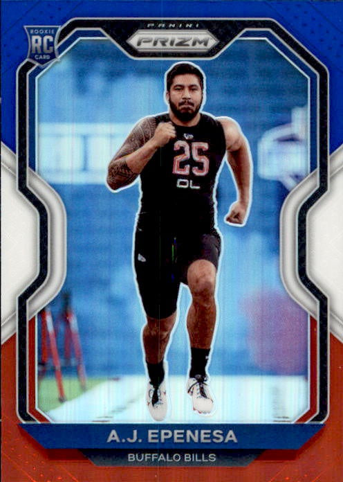 AJ Epenesa, RC, Red White Blue Prizm, 2020 Panini Prizm Football NFL