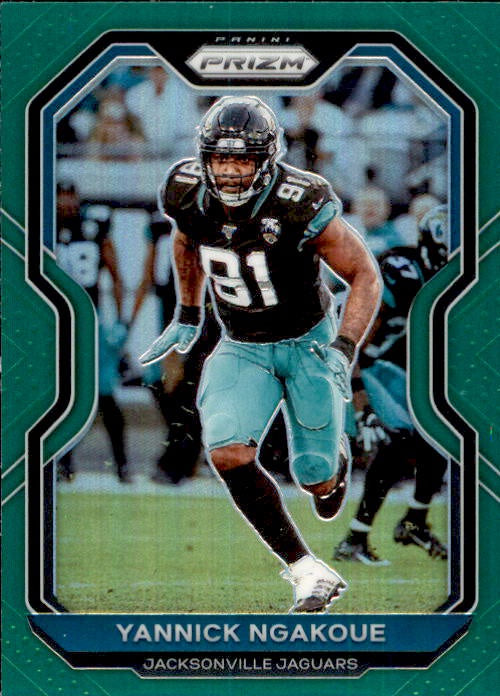 Yannick Ngakoue, Green Prizm, 2020 Panini Prizm Football NFL