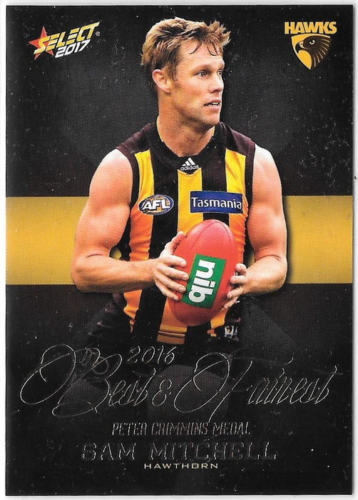Sam Mitchell, Best & Fairest, 2017 Select AFL Footy Stars