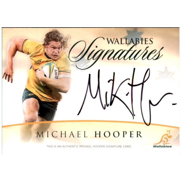 Michael Hooper, Wallabies Signatures, #56/150, 2016 Tap'n'Play ARU Rugby Union