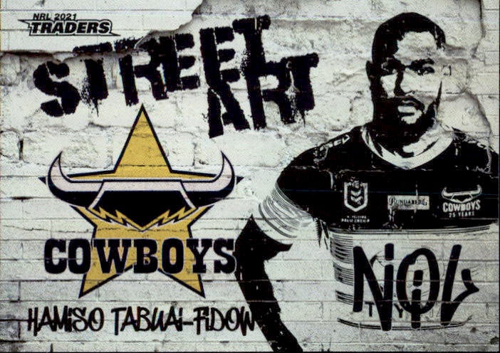 Hamiso Tabuai-Fidow, Street Art, 2021 TLA Traders NRL