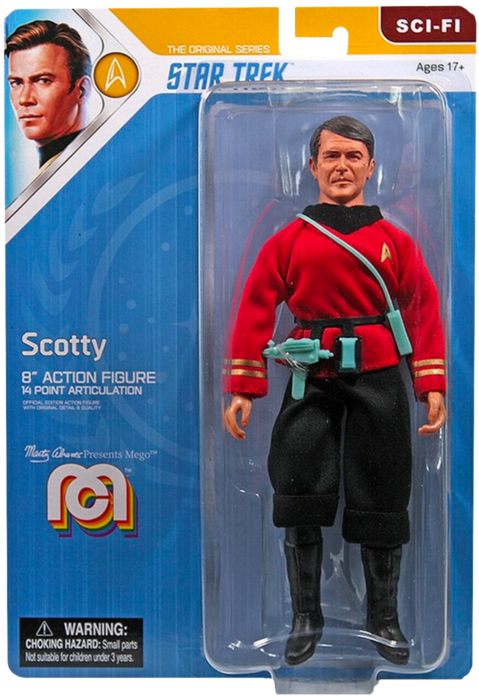 Star Trek Scotty, 8" Action Figure, MEGO Sci-Fi
