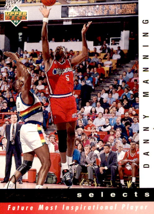 Danny Manning, Jerry West Selects JW17, 1992-93 Upper Deck Basketball NBA