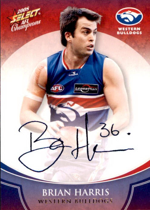Brian Lake, Blue Foil Signature, 2008 Select AFL Champions