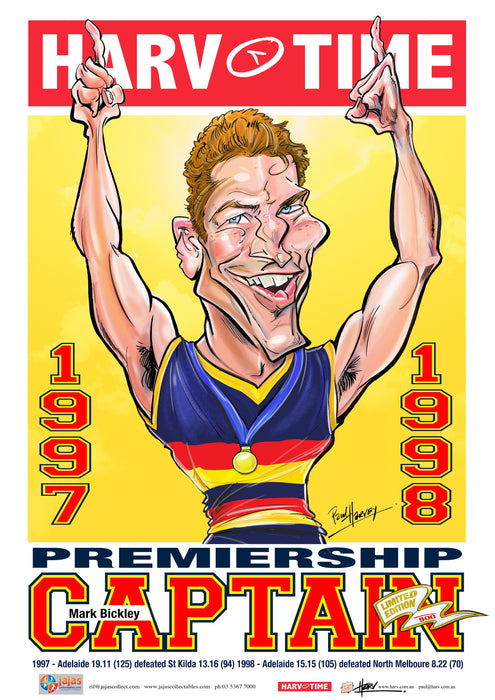Mark Bickley, Premiership Captain, Harv Time Poster