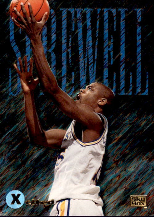 Latrell Sprewell, Xcited, 1995 Skybox Emotion Basketball NBA
