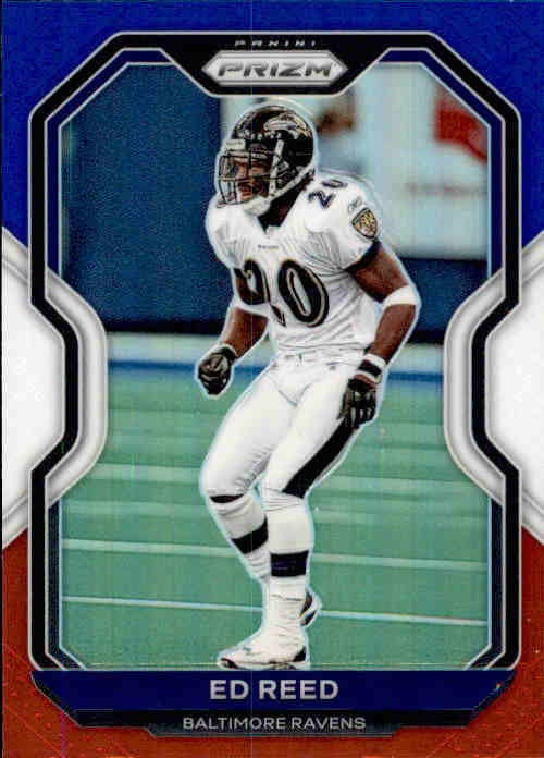 Ed Reed, Red White Blue Prizm, 2020 Panini Prizm Football NFL