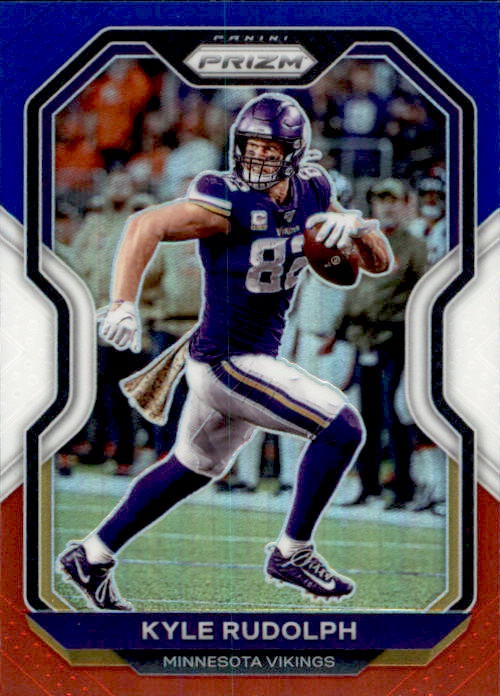 Kyle Rudolph, Red White Blue Prizm, 2020 Panini Prizm Football NFL