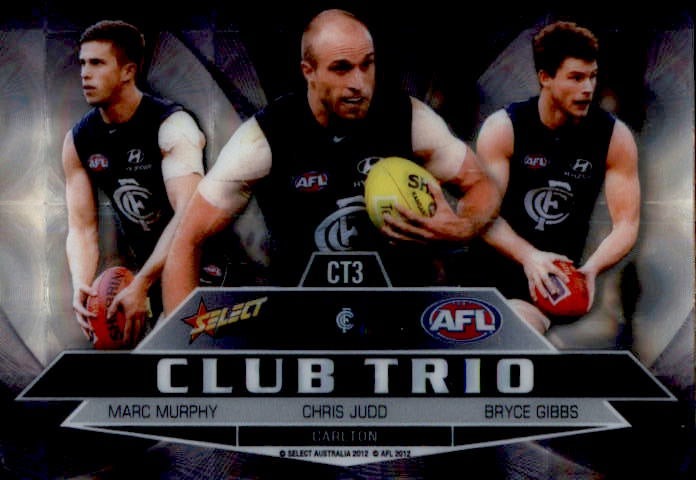 Judd, Murphy, Gibbs, Club Trio, 2012 Select AFL Champions