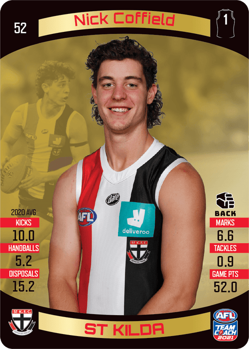 Nick Coffield, Gold, 2021 Teamcoach AFL
