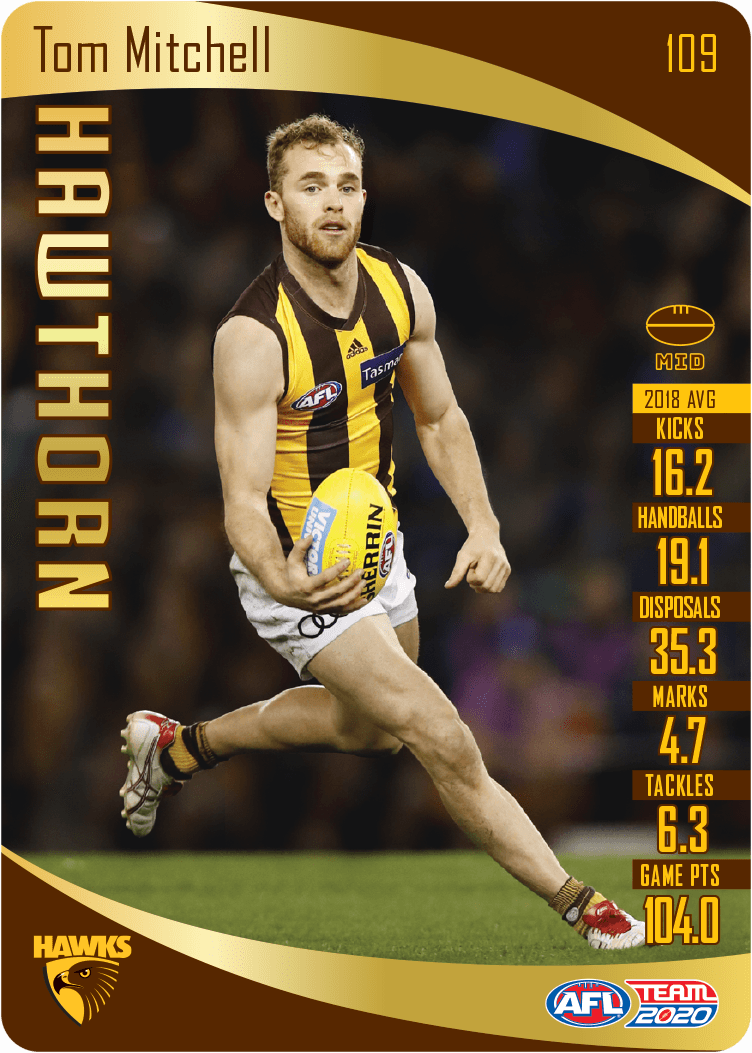Tom Mitchell, Gold, 2020 Teamcoach AFL