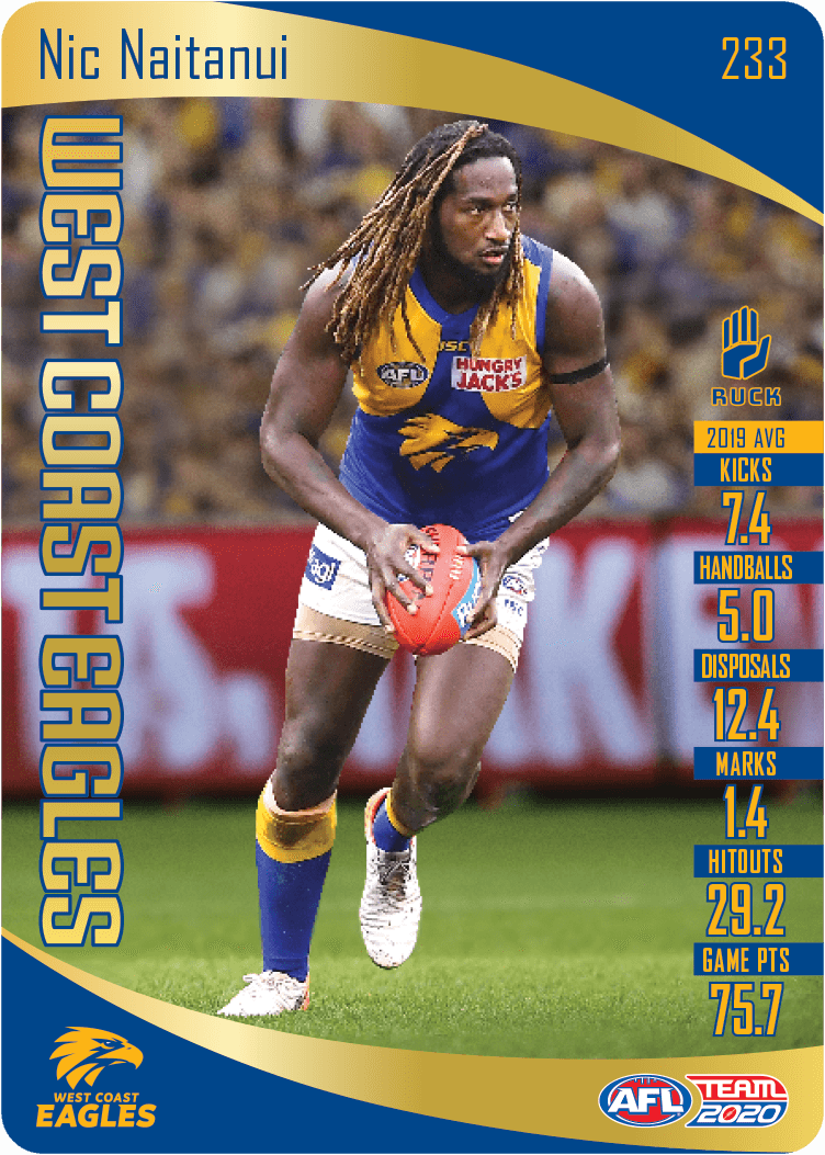 Nic Naitanui, Gold, 2020 Teamcoach AFL