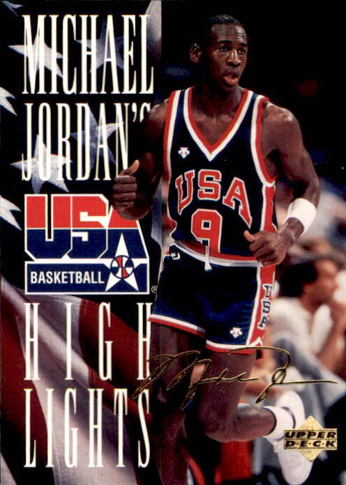 Michael Jordan, 1994-95 UD USA Highlights, JH4