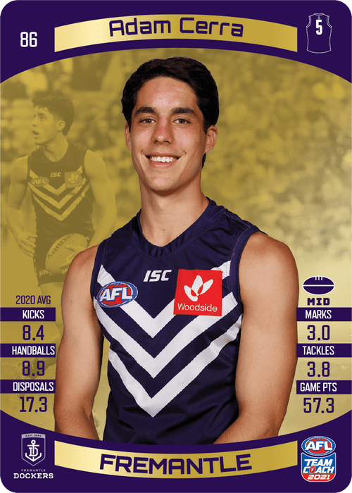 Adam Cerra, Gold, 2021 Teamcoach AFL