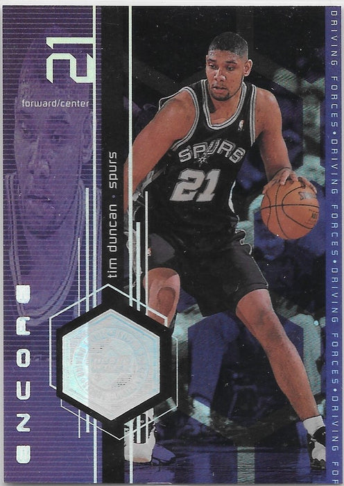 Tim Duncan, Driving Forces, 1998-99 UD Encore Basketball NBA