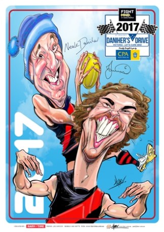Joe & Neale Daniher, 2017 Drive, Harv Time Poster