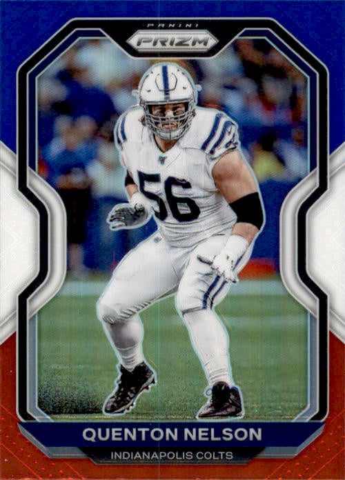 Quenton Nelson, Red White Blue Prizm, 2020 Panini Prizm Football NFL