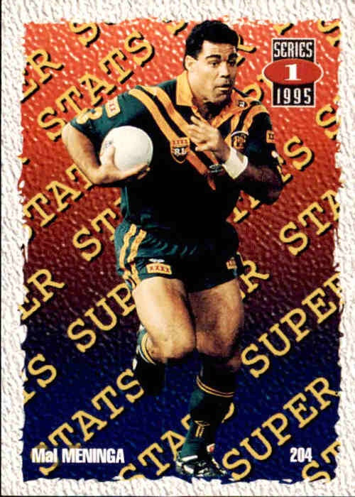 Mal Meninga, #204, 1995 Dynamic Rugby League Series 1 NRL
