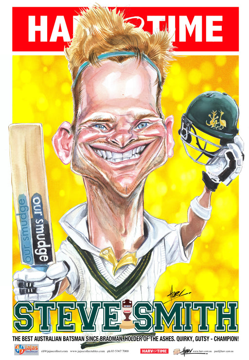 Steve Smith, Cricket, Harv Time Poster