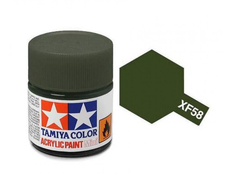 TAMIYA ACRYLIC MINI XF-58 OLIVE GREEN 10ml