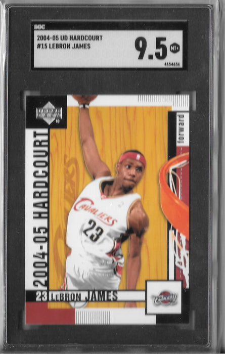 Lebron James, 2004-05 UD Hardcourt Basketball NBA, SGC 9.5