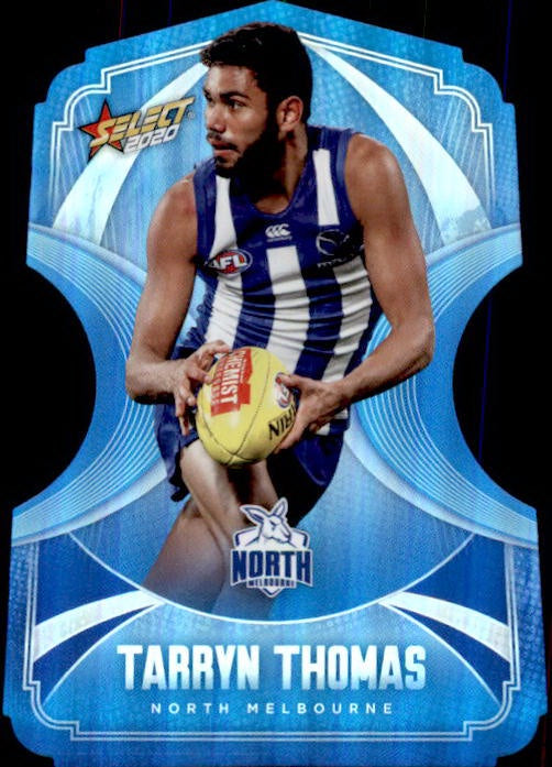 Tarryn Thomas, Ice Blue Diecuts, 2020 Select AFL Footy Stars