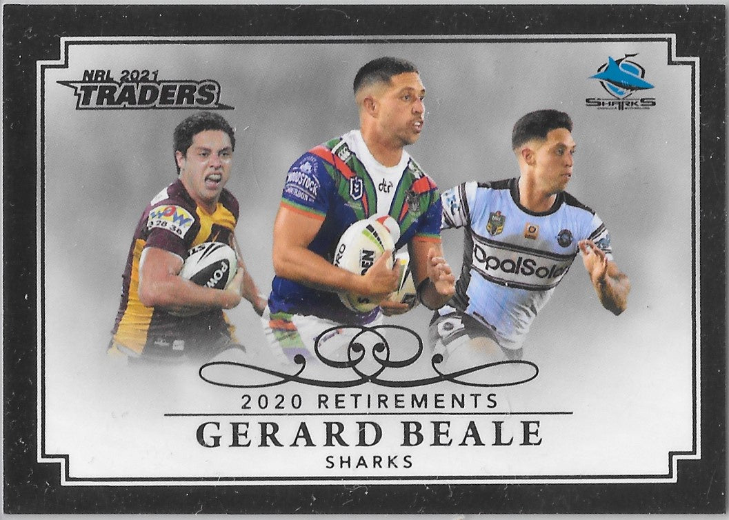 Gerard Beale, Platinum Retirements Case card, 2021 TLA Traders NRL