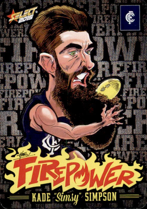 Kade Simpson, Firepower Caricatures, 2015 Select AFL Champions