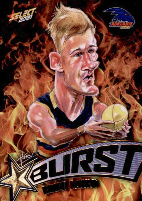 Rory Laird, Fire Starburst, 2021 Select AFL Footy Stars