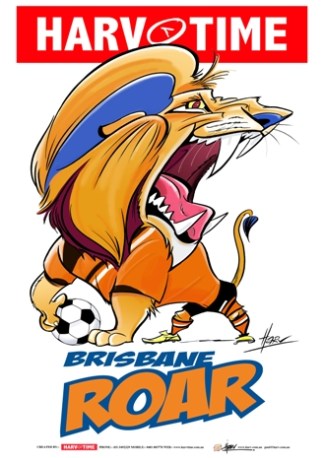 Brisbane Roar, A-League Mascot Harv Time Poster