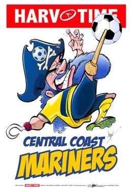 Central Coast Mariners, A-League Mascot Harv Time Poster – Ja Ja's