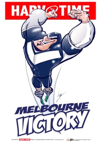 Melbourne Victory, A-League Mascot Harv Time Poster