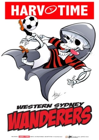 Western Sydney Wanderers, A-League Mascot Harv Time Poster