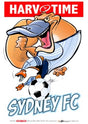 Sydney FC, A-League Mascot Harv Time Poster