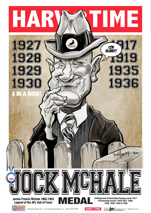 Jock McHale, Jock McHale Medal, Harv Time Poster