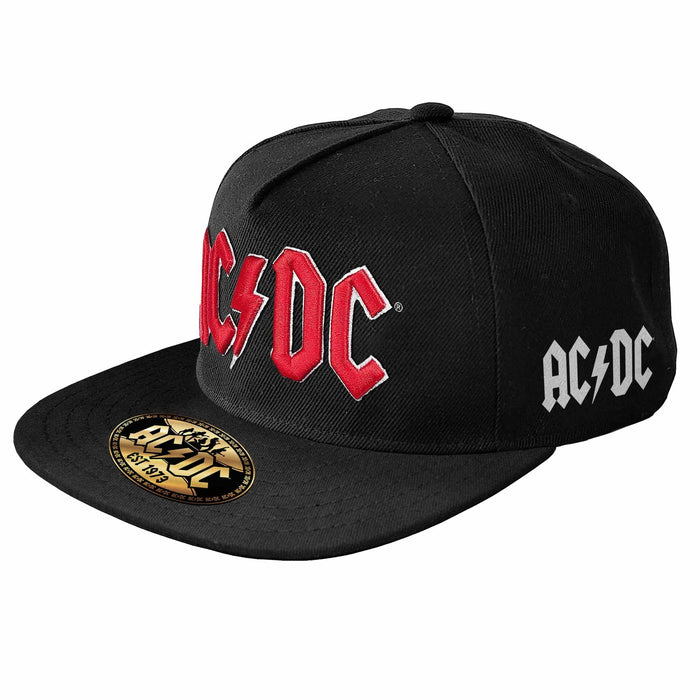 ACDC LOGO FLAT PEAK CAP
