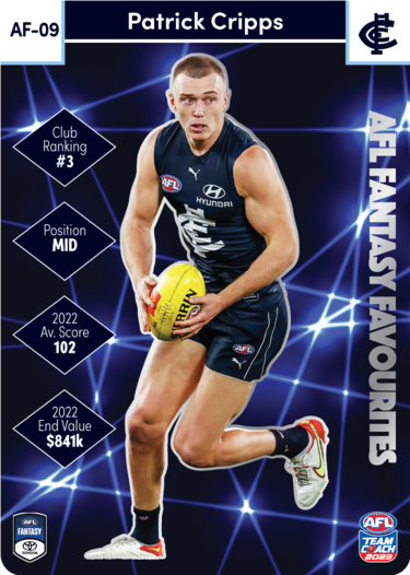 Patrick Cripps, AFL Fantasy Favourites, 2023 Teamcoach AFL
