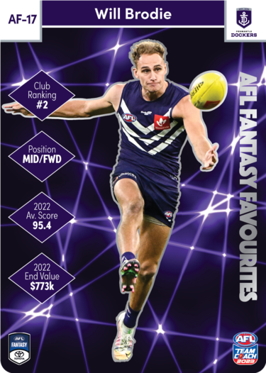 Will Brodie, AFL Fantasy Favourites, 2023 Teamcoach AFL