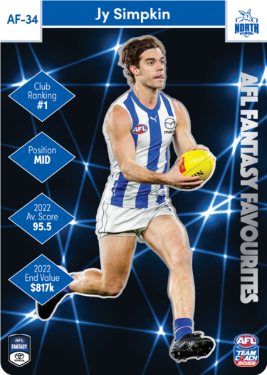 Jy Simpkin, AFL Fantasy Favourites, 2023 Teamcoach AFL