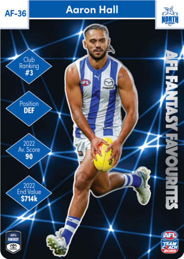Aaron Hall, AFL Fantasy Favourites, 2023 Teamcoach AFL