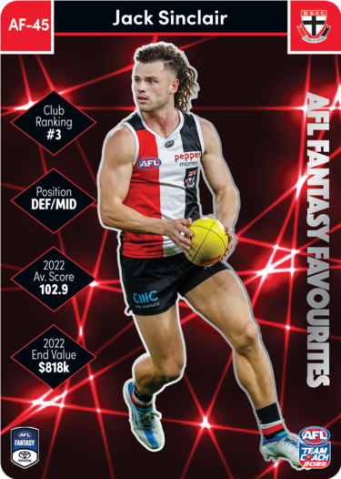 Jack Sinclair, AFL Fantasy Favourites, 2023 Teamcoach AFL
