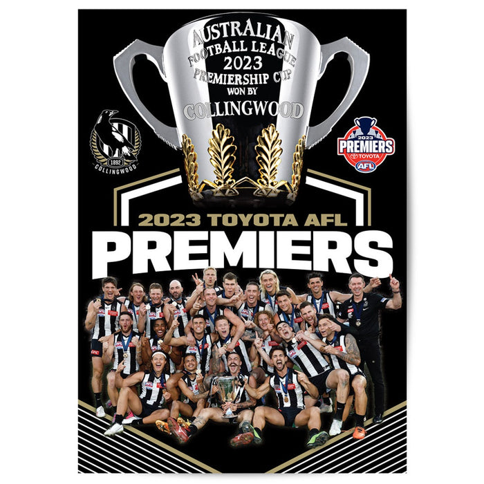 Collingwood Magpies 2023 Premiers Team Poster