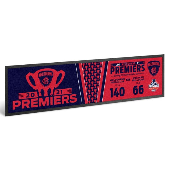 Melbourne Demons 2021 AFL Premiers Bar Runner