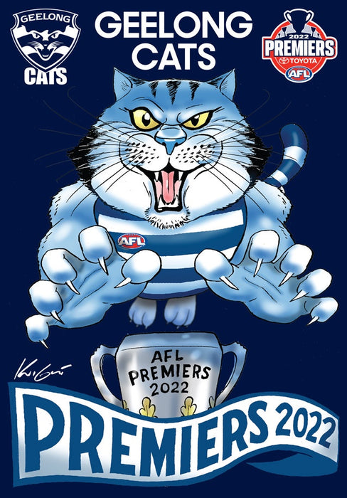 Geelong Cats, 2022 AFL Premiers Caricature Sticker