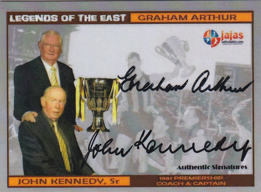 Graham Arthur & John Kennedy Sr, Legends of the East Dual, Ja Ja's Collectables