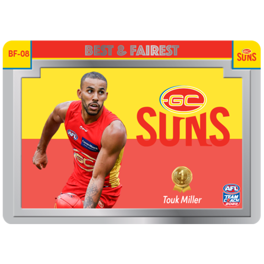 Touk Miller – Gold Coast – 2023 – Footy Stars – Milestone – – Fastbreak  Cards & Collectables