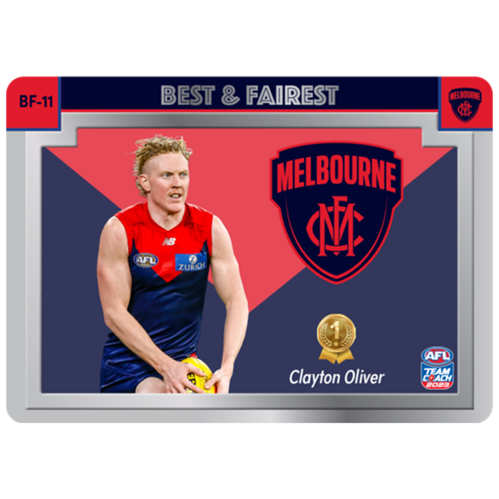 Clayton Oliver, Best & Fairest, 2023 Teamcoach AFL