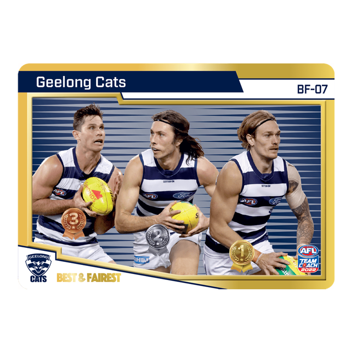 Geelong Cats, Gold Best & Fairest, 2022 Teamcoach AFL